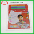 PVC box package washable colorful book with washable marker